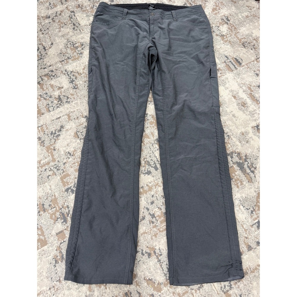 Kuhl Legendary Hiking Pants Womens 14 Reg Charcoal Gray Straight Leg Outdoor